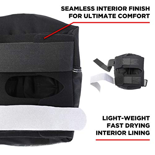 187 Killer Pads - PRO Knee Pads, Black/White White Caps