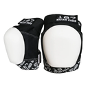 187 Killer Pads - PRO rodilleras Pads, Black/White White Caps